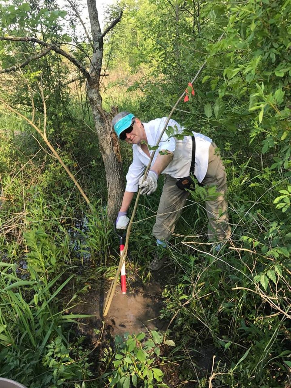 Sheila Fagan Digging at Calamus