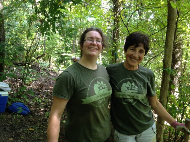 SiP volunteers are proud of a job well done at Rhododendron Cove