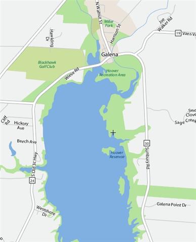 Map Showing Hoover Nature Preserve