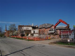 Almost gone, the armory on 21 April 2011.